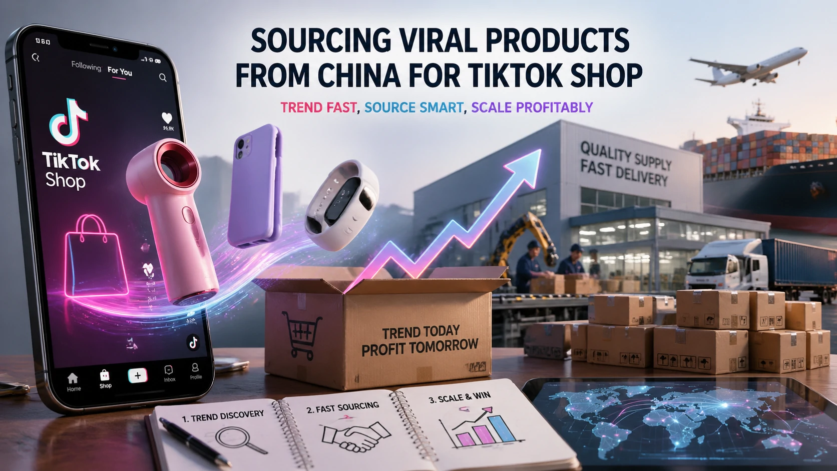 Ghidul final pentru 2026 pentru aprovizionarea cu produse virale pentru magazinul TikTok din China